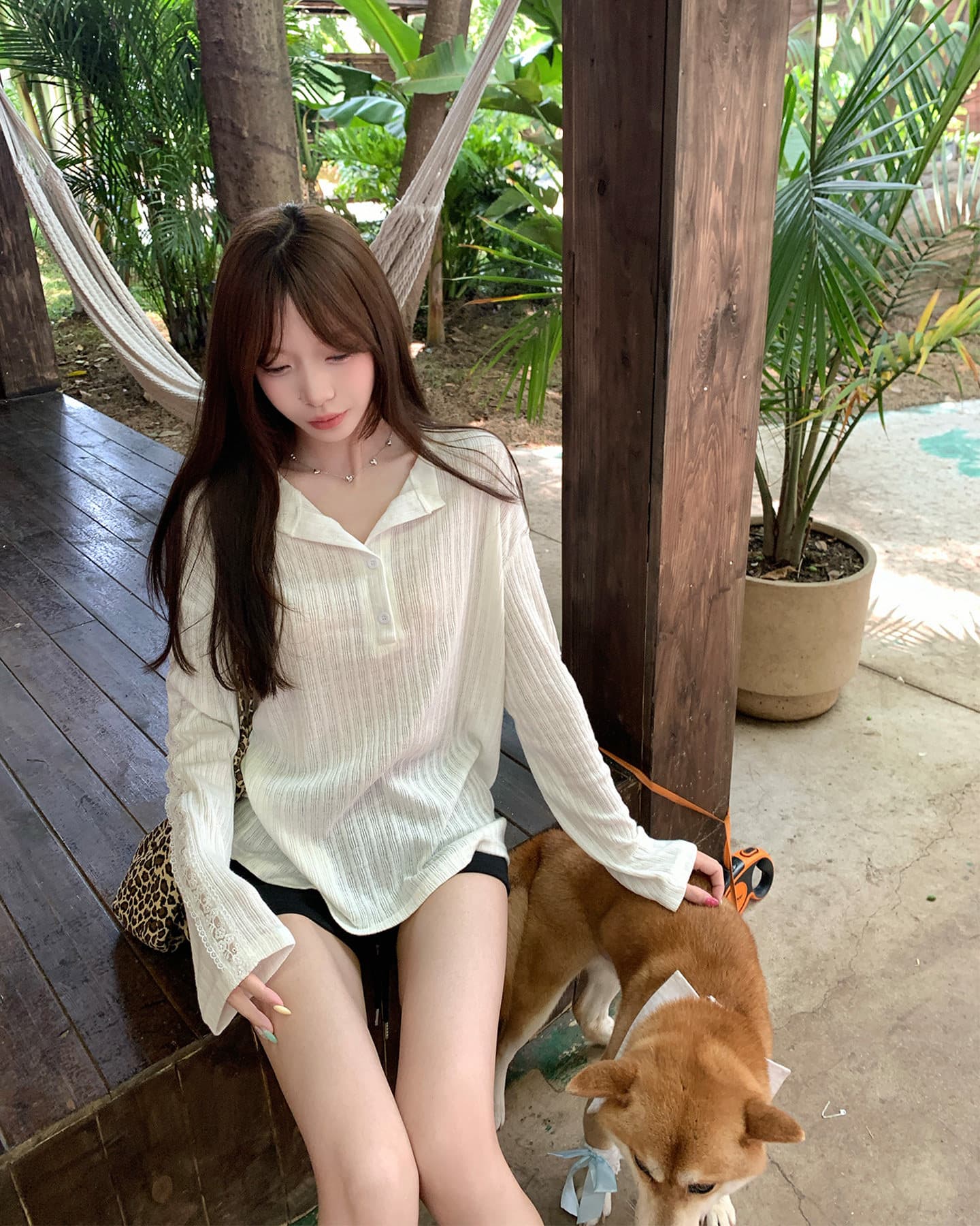 빅 사이즈 루즈핏 자외선 차단 블라우스 여성 새로운 여름 착용 가져 가라. 긴팔 티셔츠 한 부서 작은 대중 디자인 센스 맨위 상세 이미지 10