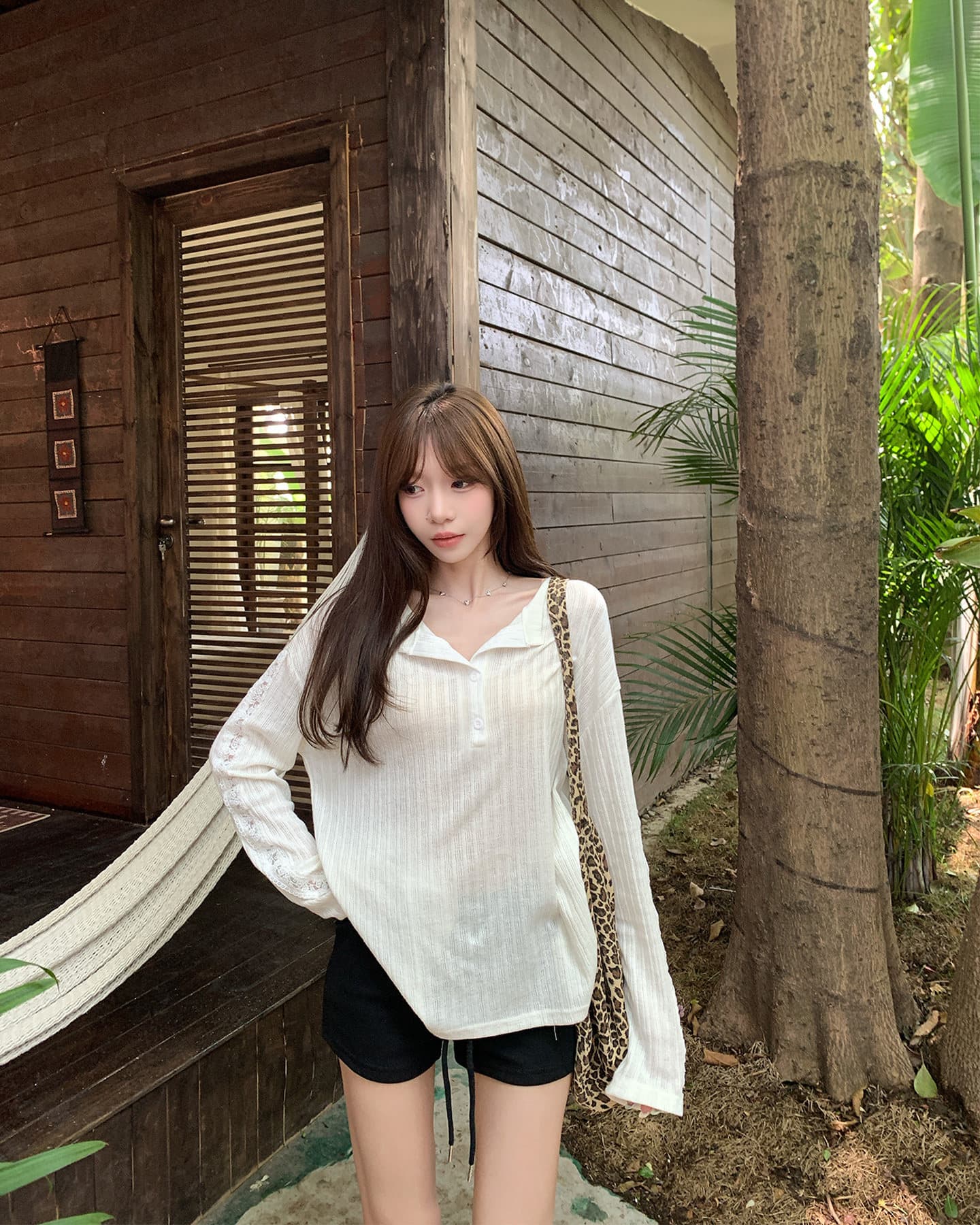 빅 사이즈 루즈핏 자외선 차단 블라우스 여성 새로운 여름 착용 가져 가라. 긴팔 티셔츠 한 부서 작은 대중 디자인 센스 맨위 상세 이미지 13