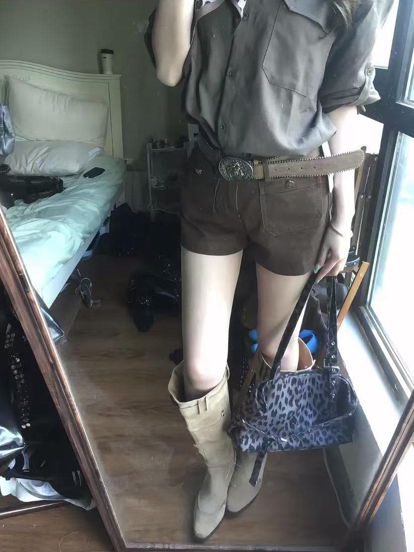 면 마 소재 고대 조기 센스 착용 가져 가라. 긴팔 셔츠 가을 느긋한 바람 루즈핏 셔츠 상세 이미지 6