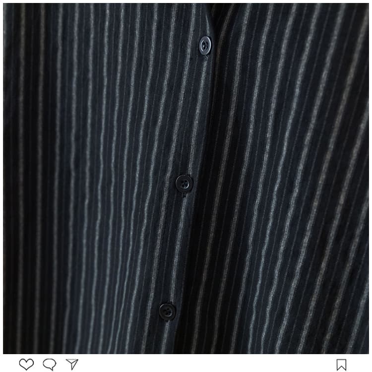 실사 빅 사이즈 여성 의류 가을 지방 mm 새로운 고급 센스 한국 스타일 캐주얼 레트로 스트라이프 재킷 셔츠 맨위 상세 이미지 24