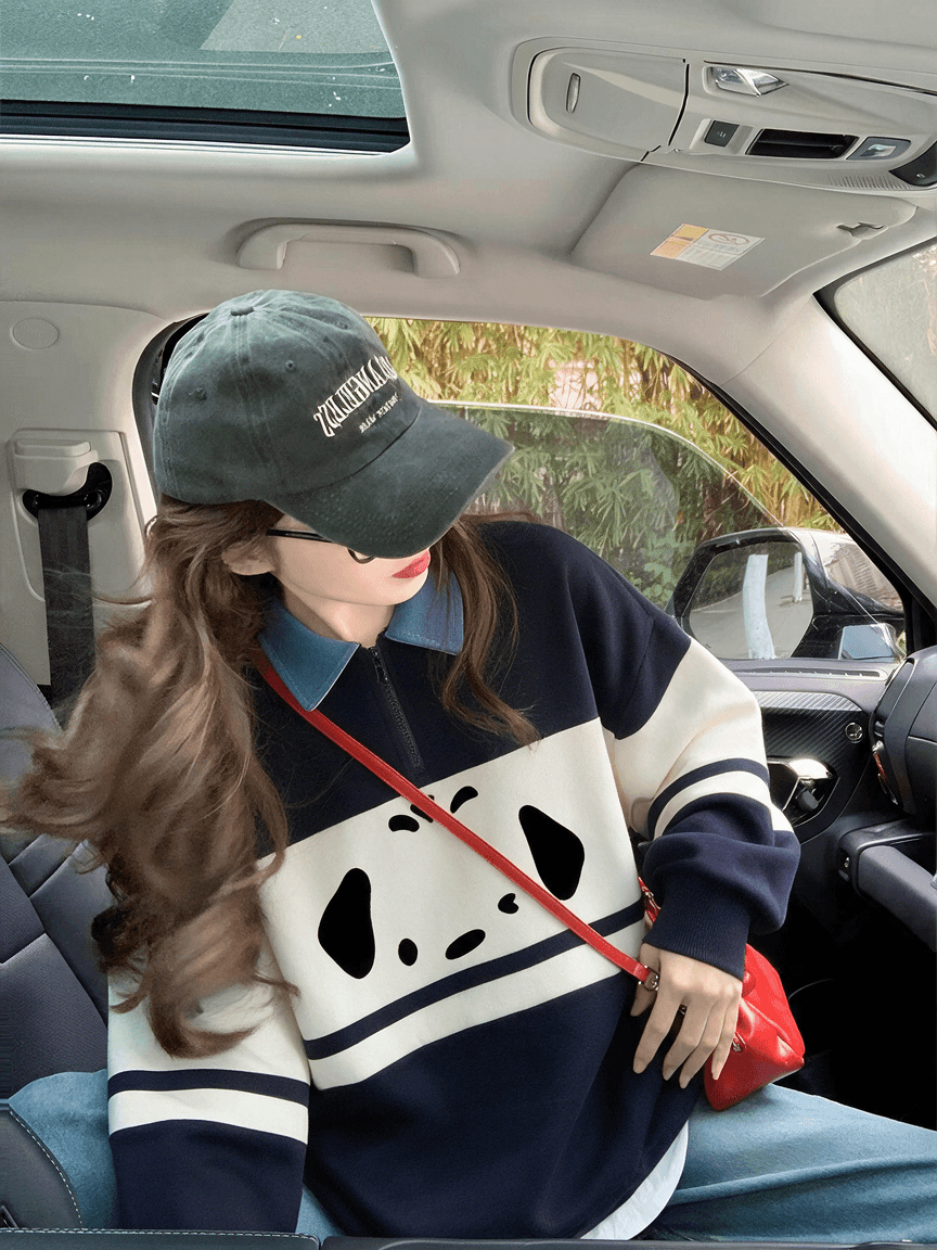 순수한 Mianhua 면 복합 우유 실크 320g 은 여우 플러시 420g POLO 칼라 후드티 가을 겨울 패치워크 빅 사이즈 맨위 상세 이미지 4