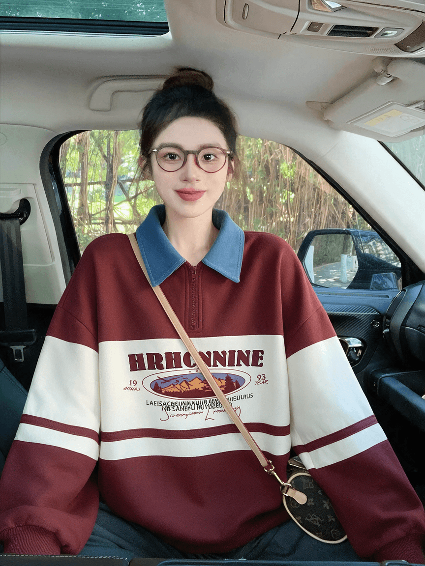 순수한 Mianhua 면 복합 우유 실크 320g 은 여우 플러시 420g POLO 칼라 후드티 가을 겨울 패치워크 빅 사이즈 맨위 상세 이미지 9