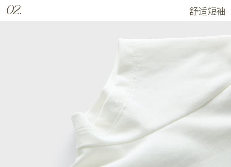 경관 그림 라이 경기 서울 2026 봄 새로운 티셔츠 반하이넥 긍정적 인 어깨 반팔 맨위 만나는 몸매 가꾸기 m 상세 이미지 37