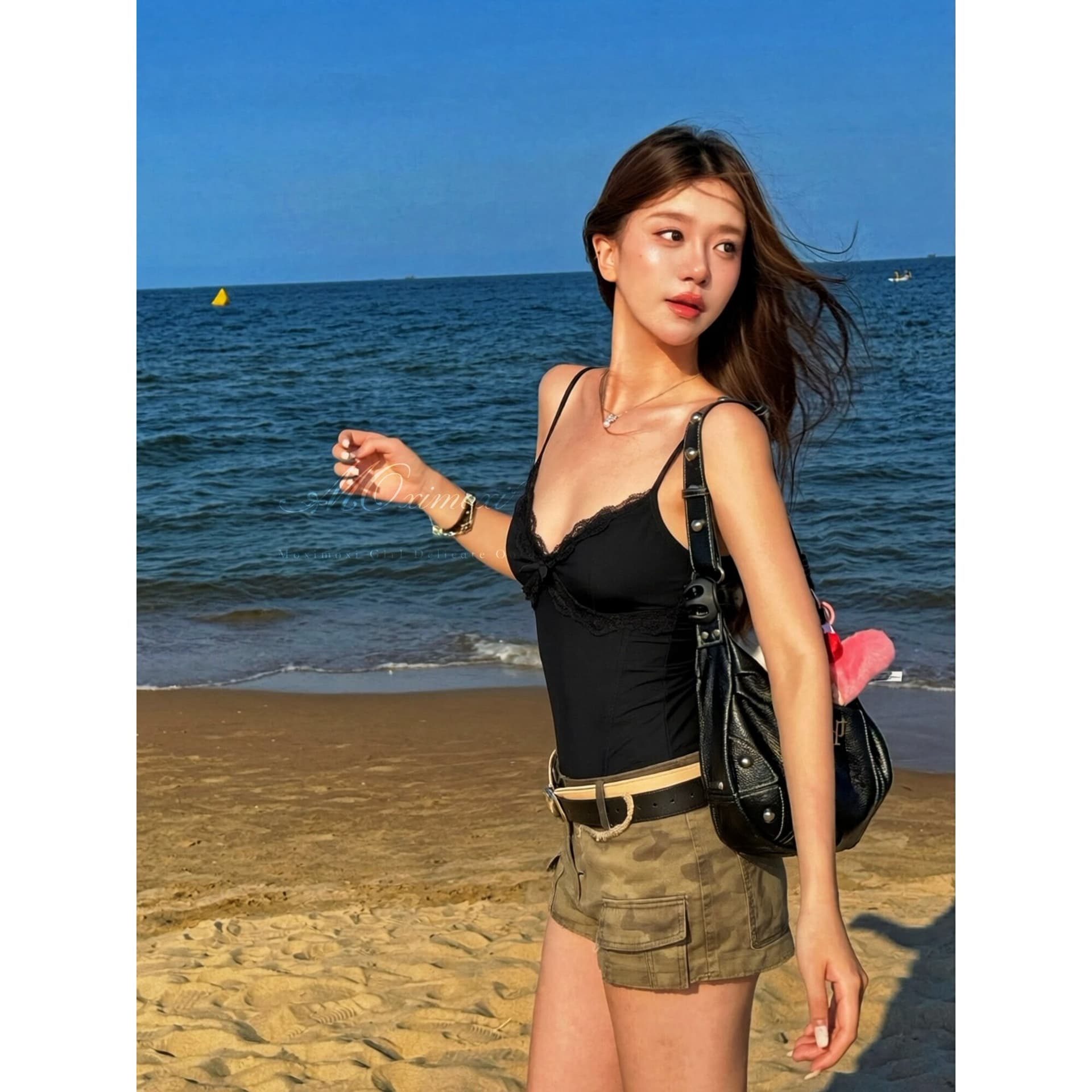 moxi 비공개 낭만주의 벨트 가슴 패드 레이스 측면 나비 매듭 마이크로 ~을 통해 분할선 몸매 가꾸기 디스플레이 몸 슬립 이미지 3