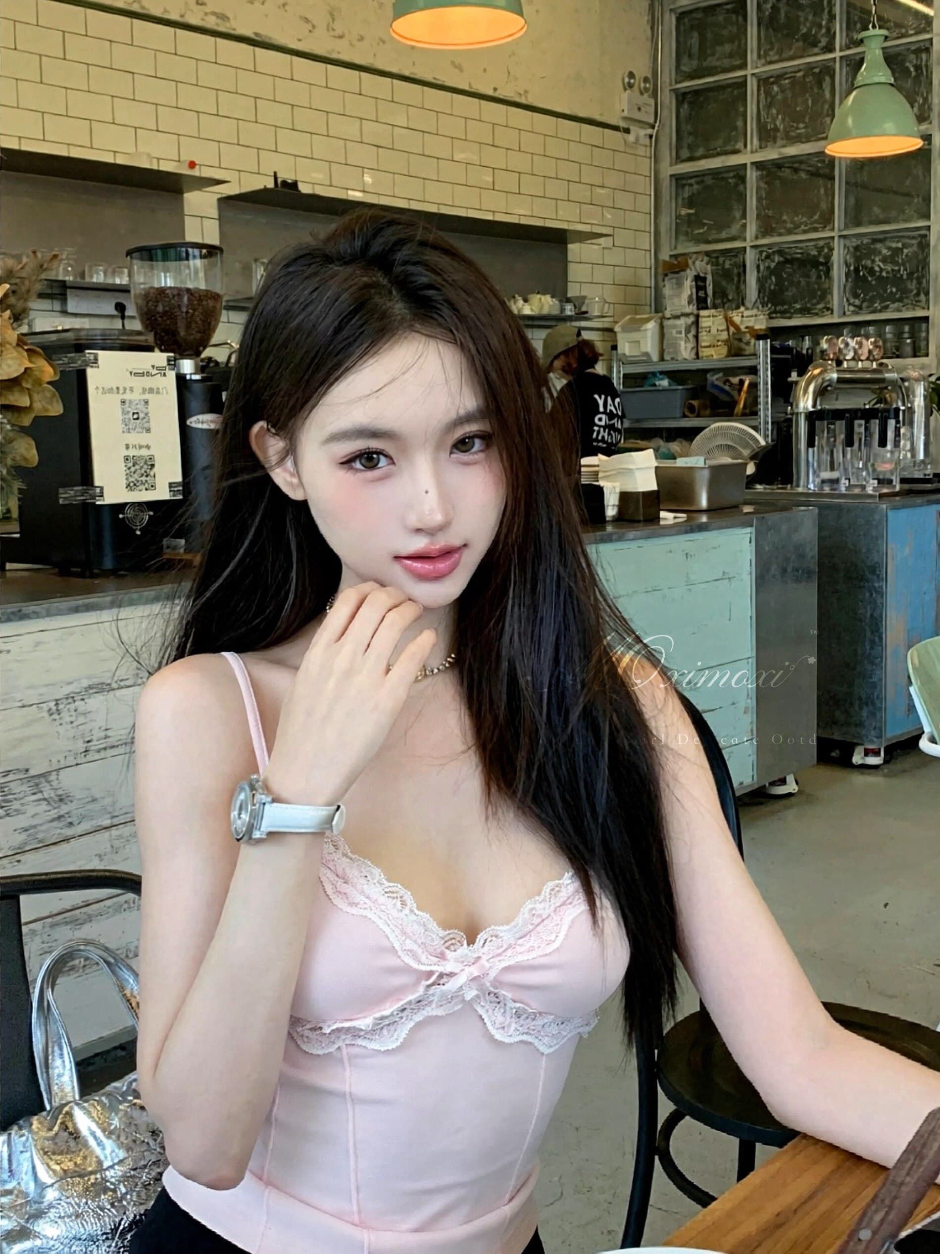 moxi 비공개 낭만주의 벨트 가슴 패드 레이스 측면 나비 매듭 마이크로 ~을 통해 분할선 몸매 가꾸기 디스플레이 몸 슬립 상세 이미지 6
