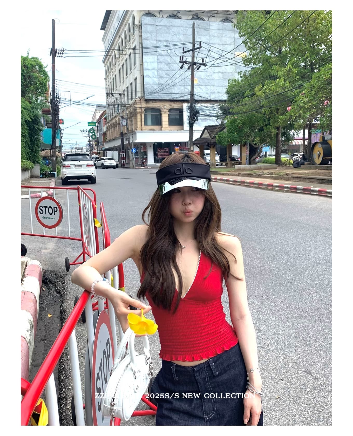 사람들 면 270 그램 황색 오직 오직 zzpalette 열파 연인 디자인 센스 핫걸 꽃 연주 중 가져 가라. 조끼 상세 이미지 2