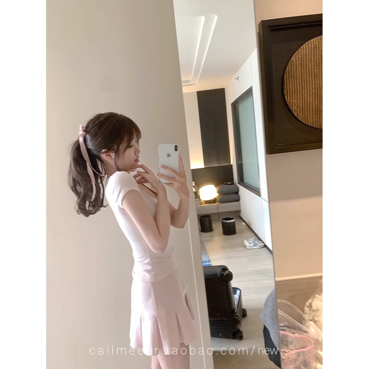 270 그램 사람들 면 다용도 자수 t 거품 소매 티셔츠 여성 봄 몸매 가꾸기 슬림해 보이는 반팔 맨위 이미지 5