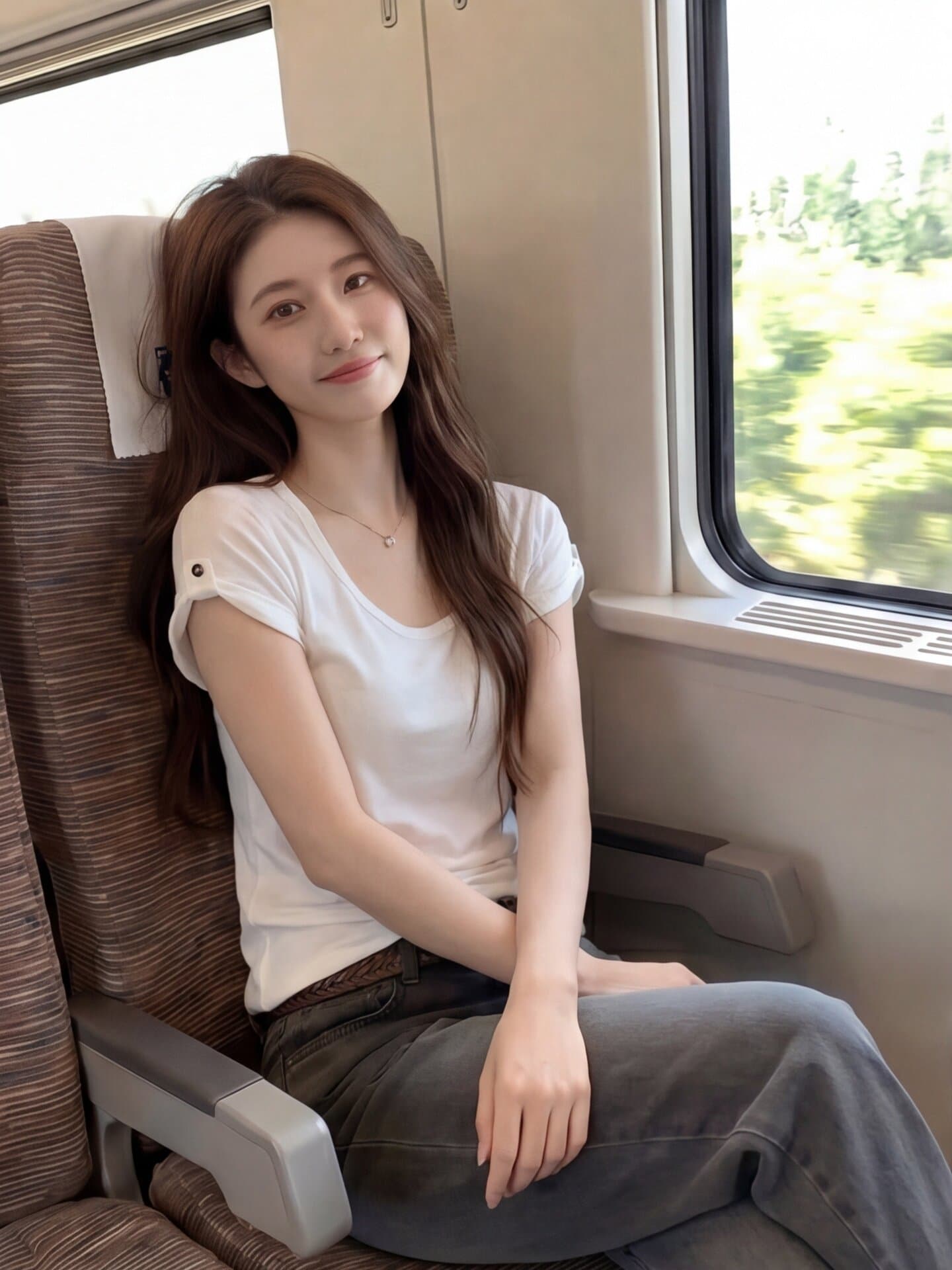 한 부서 화이트 라운드 넥 긍정적 인 어깨 반팔 티셔츠 여성 여름 기초 섹션 미니멀리즘 슈퍼 잘 생긴 다용도 캐주얼 출퇴근 맨위 상세 이미지 9