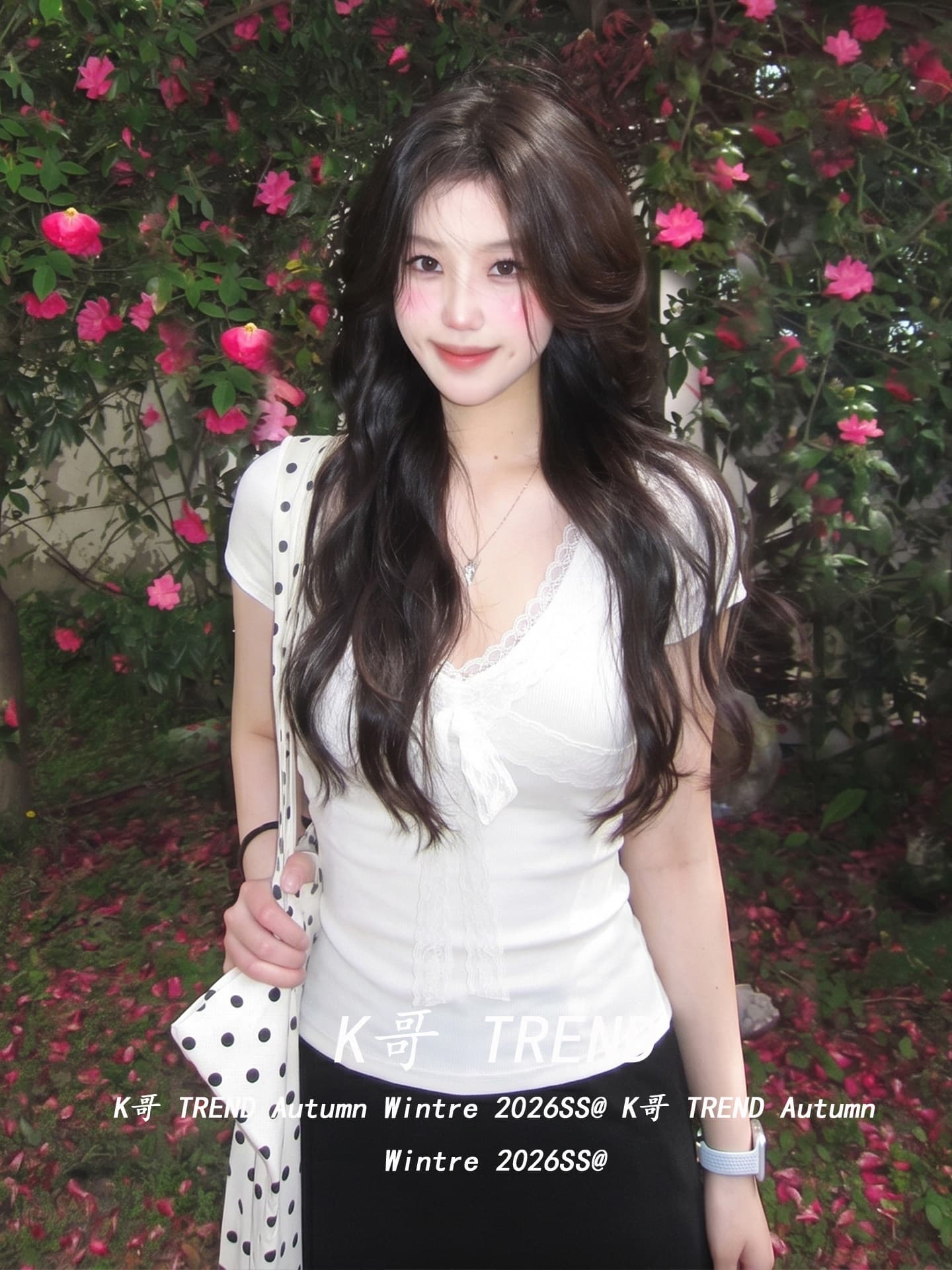 핫걸 바람 레이스 조각 V넥 반팔 티셔츠 여성 여름 디자인 센스 스트랩 몸매 가꾸기 슬림해 보이는 순수한 욕망 작은 맨위 트렌디 상세 이미지 2