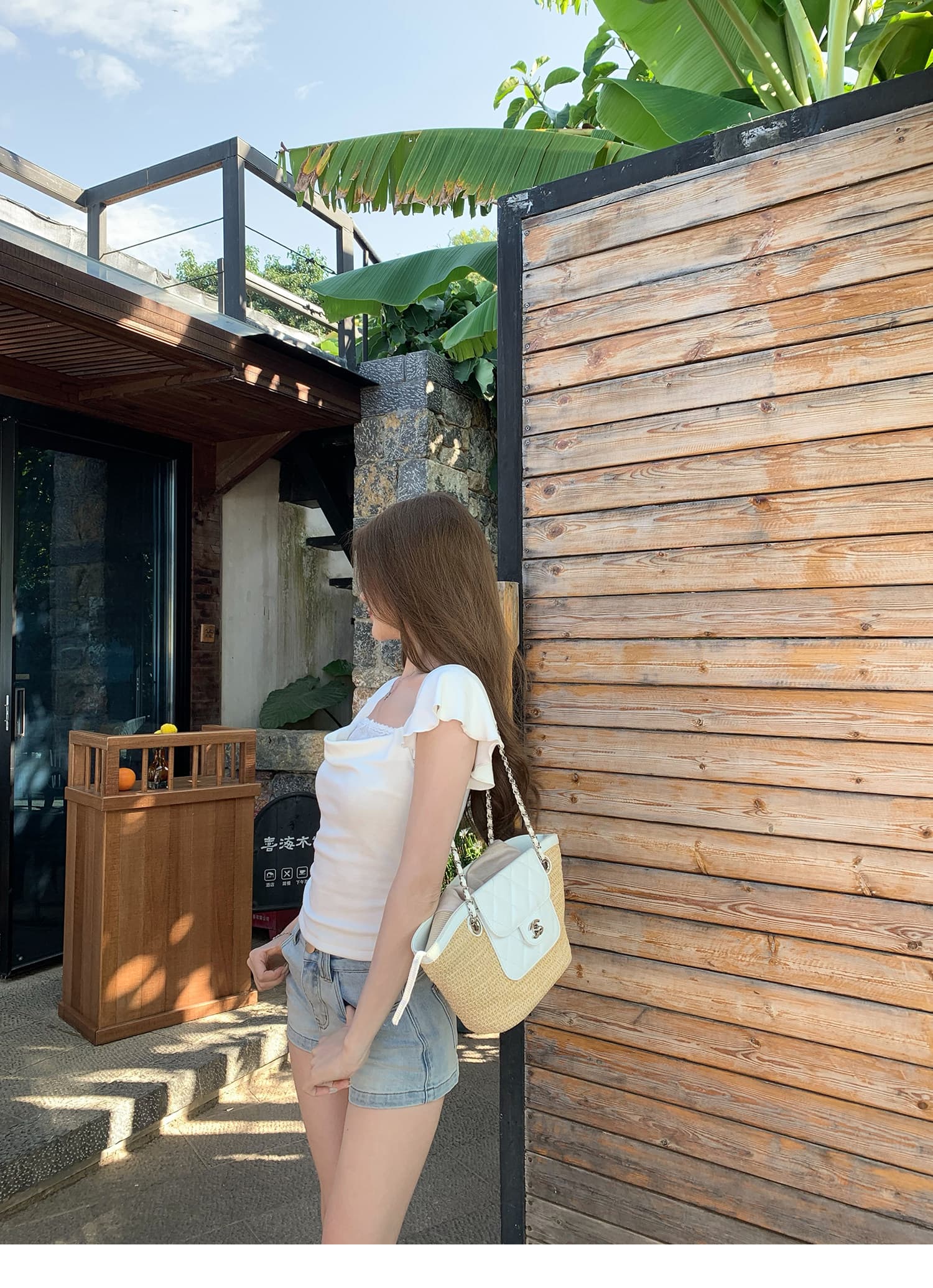 q 여자 집 설탕 큐브 레이스 흔들다 칼라 반팔 티셔츠 2026 프랑스식 아름다운 디자인 센스 작은 맨위 상세 이미지 19