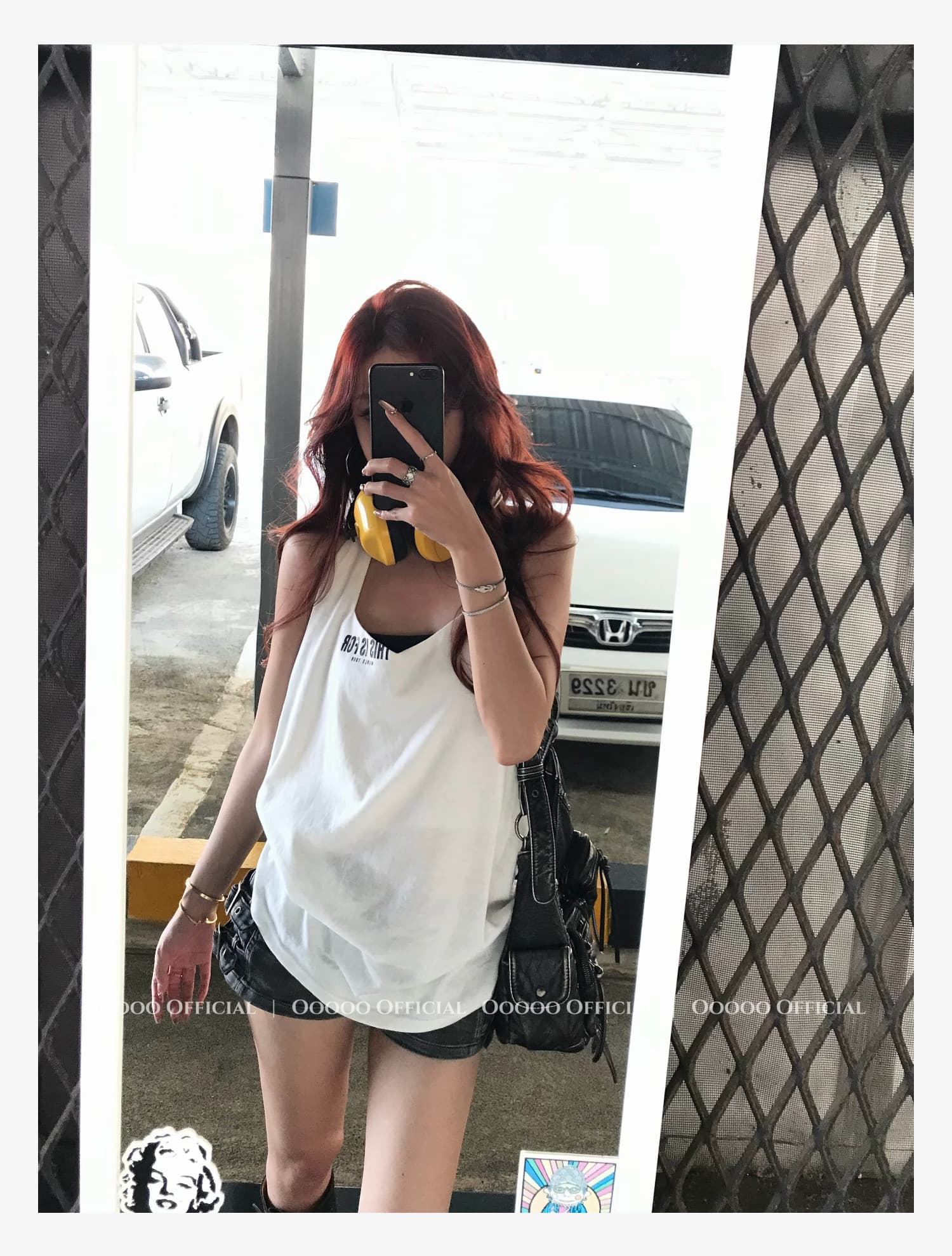 불즈 아이 핫걸 코드 아메리칸 백리스 미니멀리즘 다용도 핫걸 행침 목 조끼 여성 상세 이미지 14
