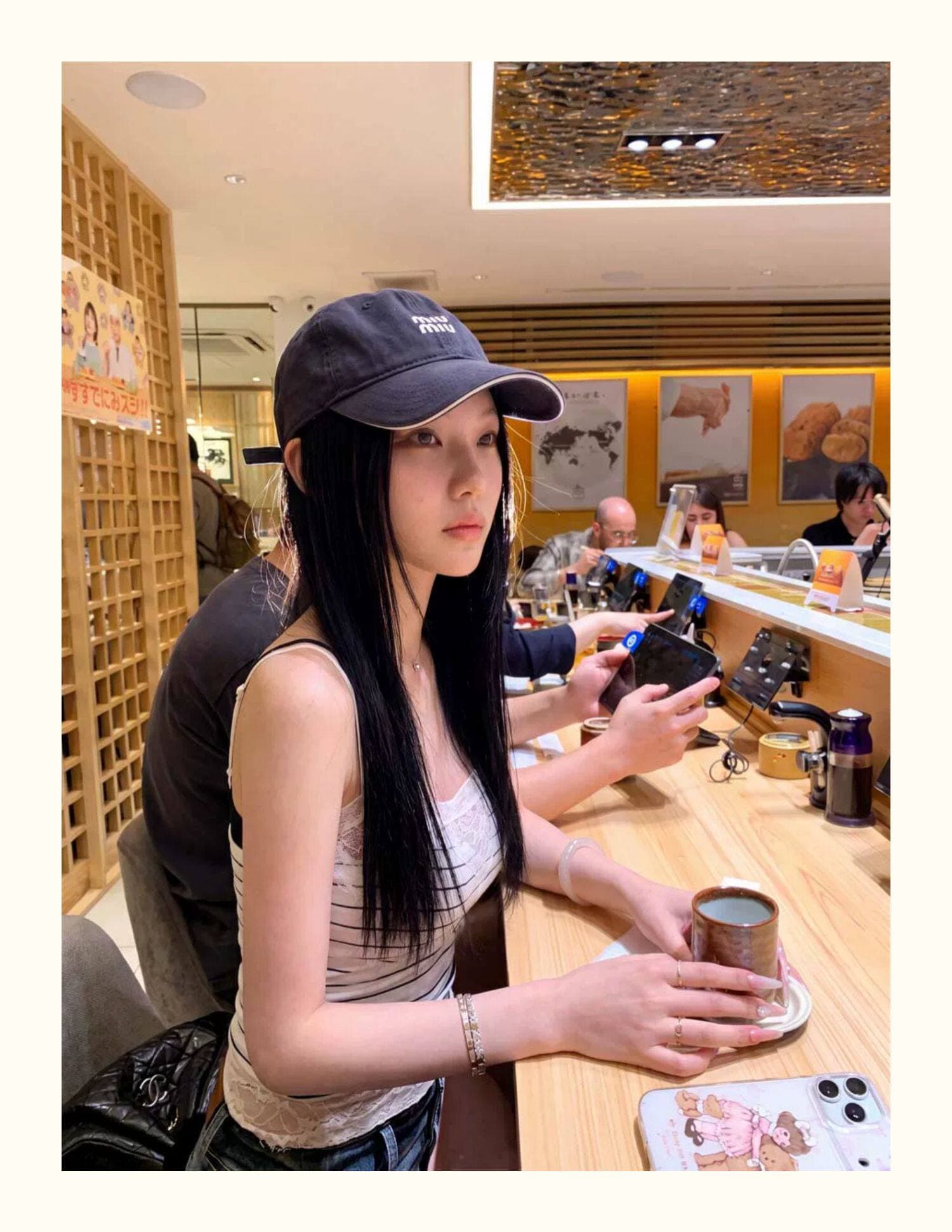 레이스 조각 배색 스트라이프 캐미솔 여름 순수한 욕망 바람 분위기 센스 몸매 가꾸기 디스플레이 몸 핫걸 맨위 상세 이미지 7