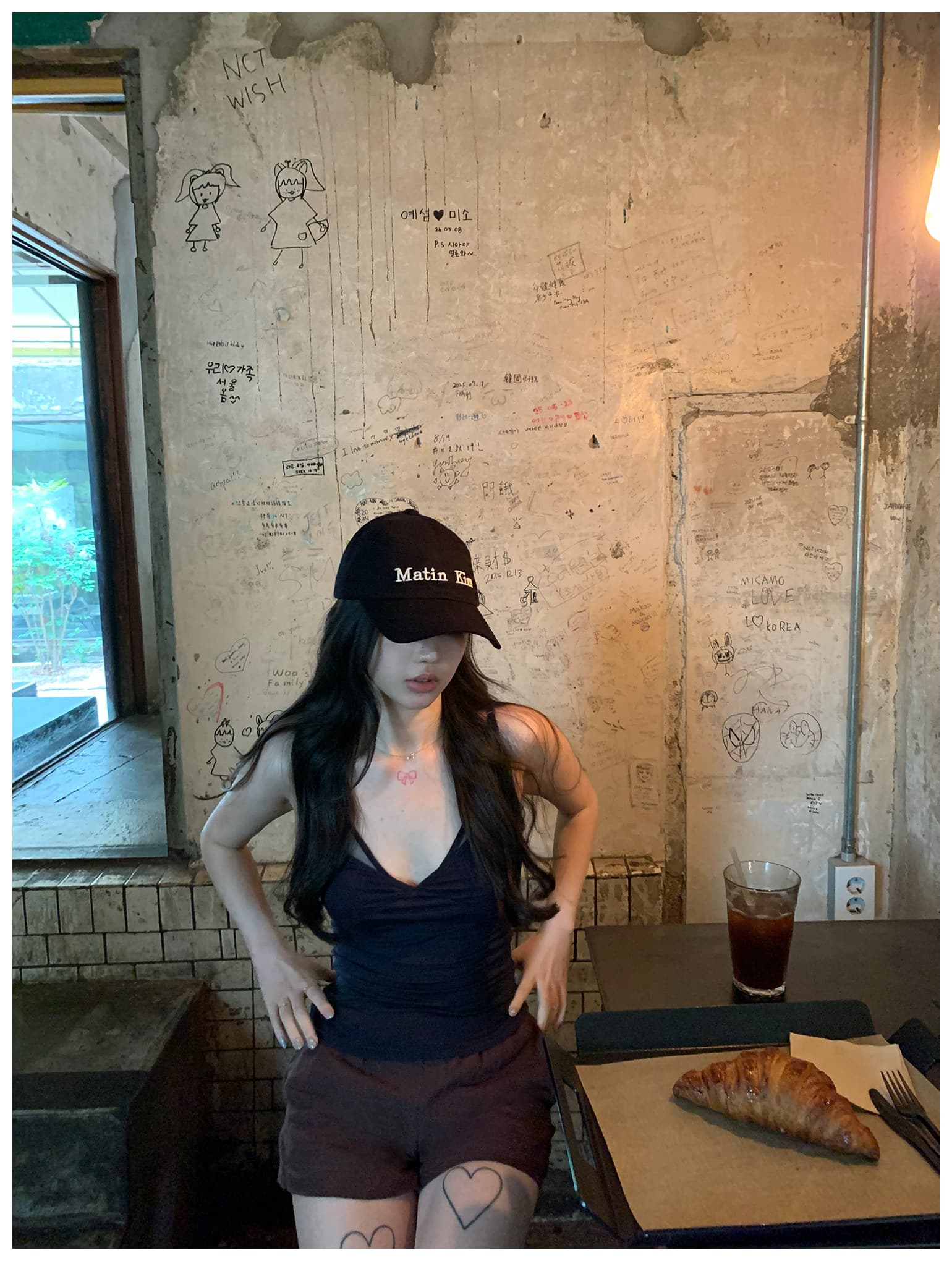 라이 경기 서울 낭만주의 초기 만남 망사 페이크 레이어드 캐미솔 여름 순수한 욕망 슬림해 보이는 민소매 맨위 상세 이미지 5