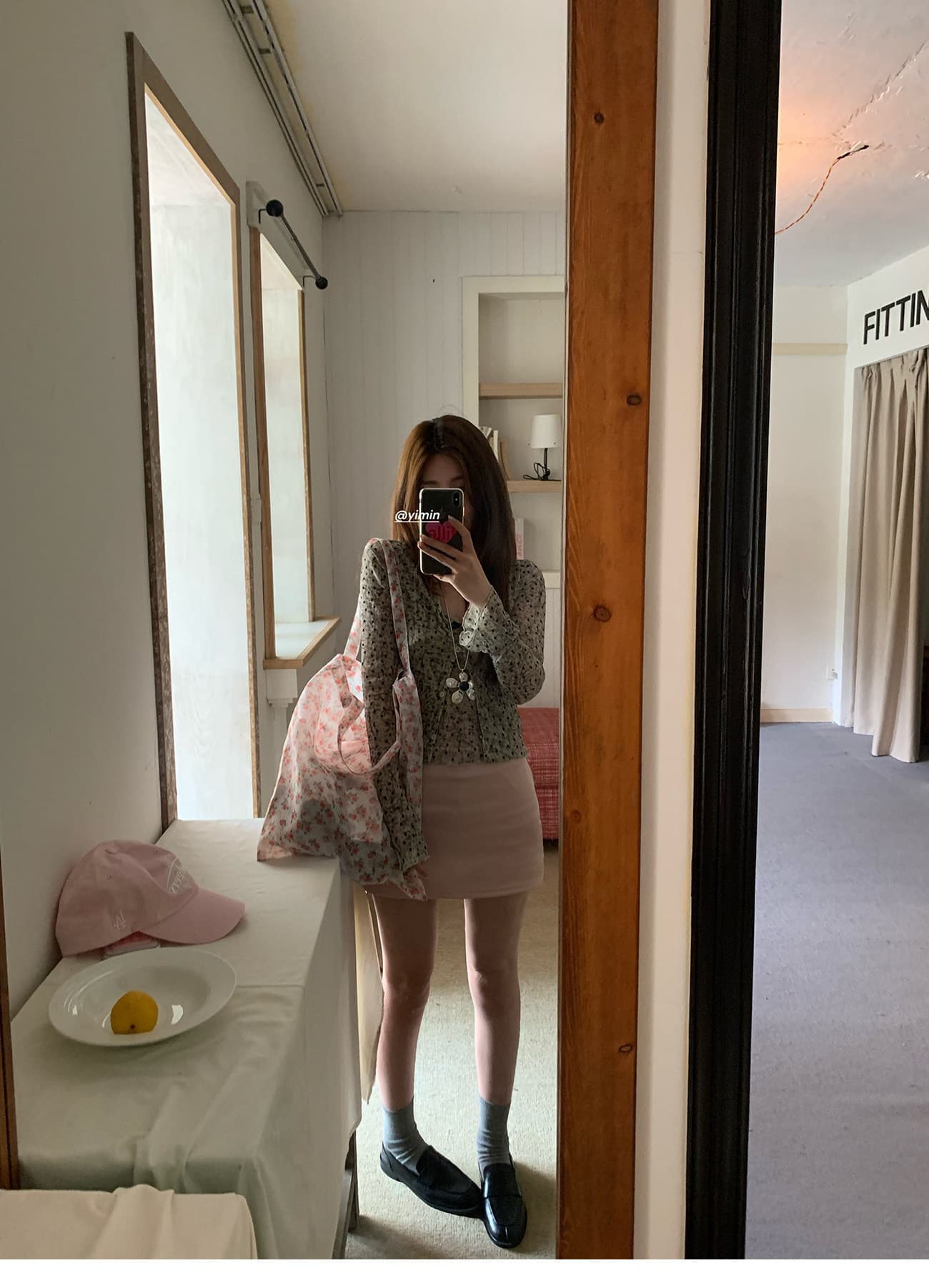 한 은 식물 플러시 하트 도트 무늬 망사 V넥 몸매 가꾸기 캐미솔 여성 짧은 긴팔 재킷 세트 상세 이미지 15