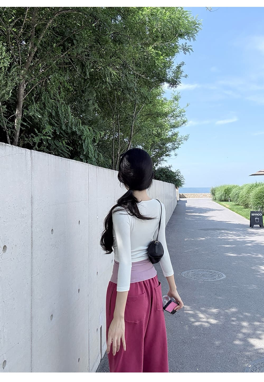 사람들 면 인사이드 가져 가라. 슬립 있음 가슴 패드 7부 소매 스트랩 오픈 가디건 여성 가을 쇼트 스타일 맨위 투피스 세트 상세 이미지 14