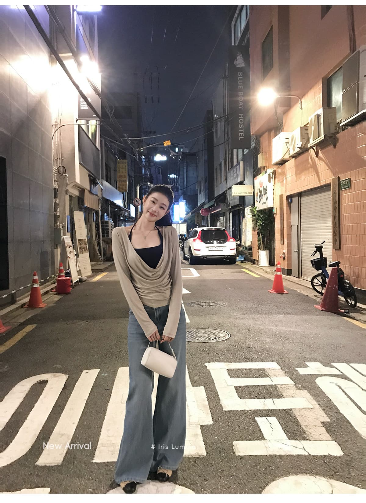 사람들 면 스택 음악 가면 의류 긴팔 블라우스 티셔츠 여성 겨울 흔들다 칼라 사실 두 조각 맨위 상세 이미지 13