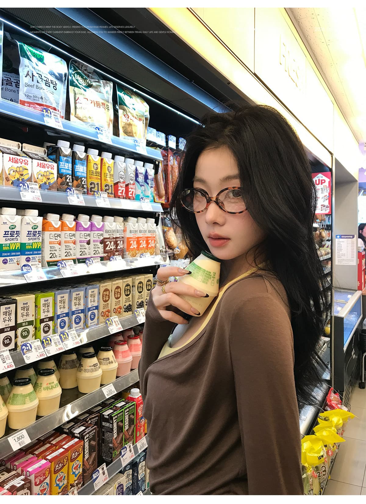 사람들 면 스택 음악 가면 의류 긴팔 블라우스 티셔츠 여성 겨울 흔들다 칼라 사실 두 조각 맨위 상세 이미지 15