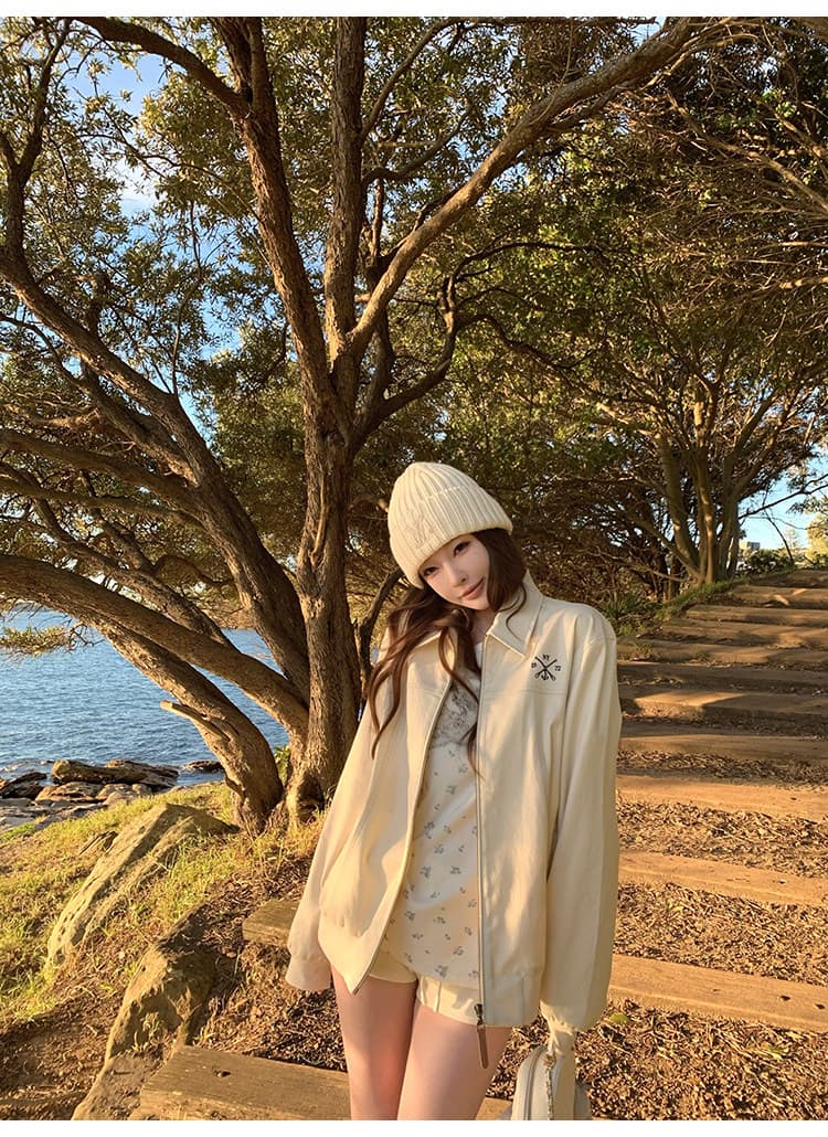 사람들 면 캡처 꿈 유니콘 전체 인쇄 작은 꽃무늬 구덩이 기사 질감 센스 캐주얼 라운드 넥 긴팔 티셔츠 상세 이미지 18