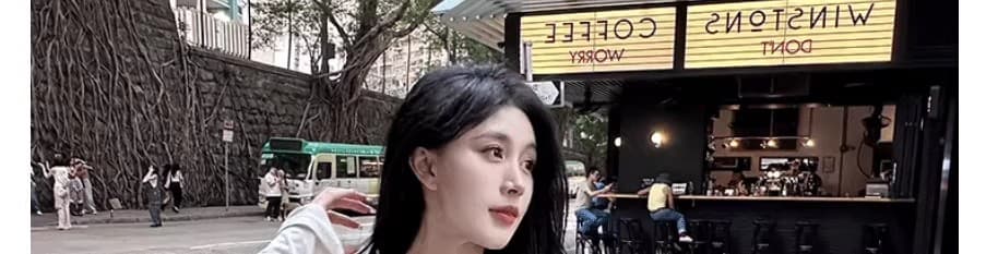 품격 몸매 가꾸기 디스플레이 몸 순수한 욕망 바람 레이스 조각 슬립 티셔츠 긴팔 자외선 차단 맨위 오픈 가디건 두 조각 여성 세트 상세 이미지 30