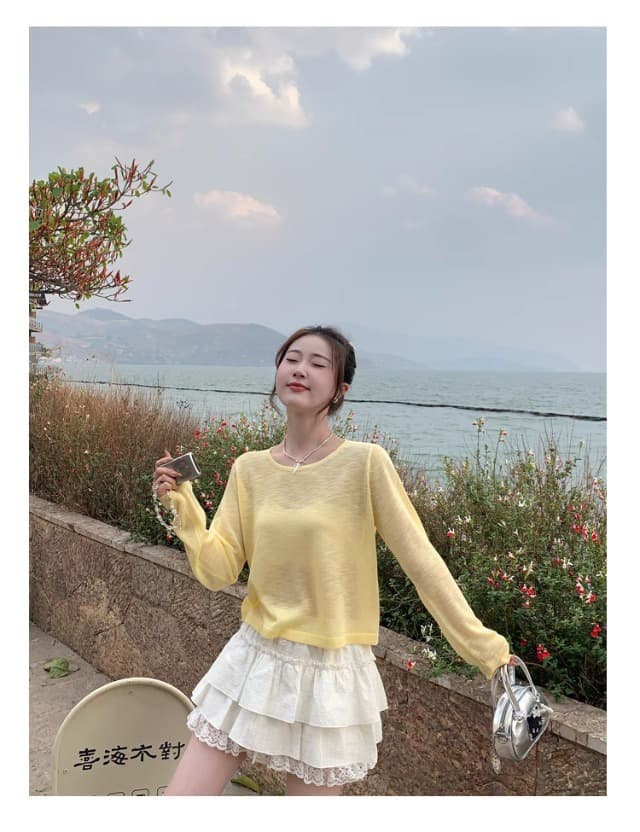 자이언트 잘 생긴 ~ 중 자외선 차단 블라우스 여성 2026 새로운 여름 루즈핏 긴팔 티셔츠 보라색 맨위 고급 센스 외부 가져 가라. 상세 이미지 10