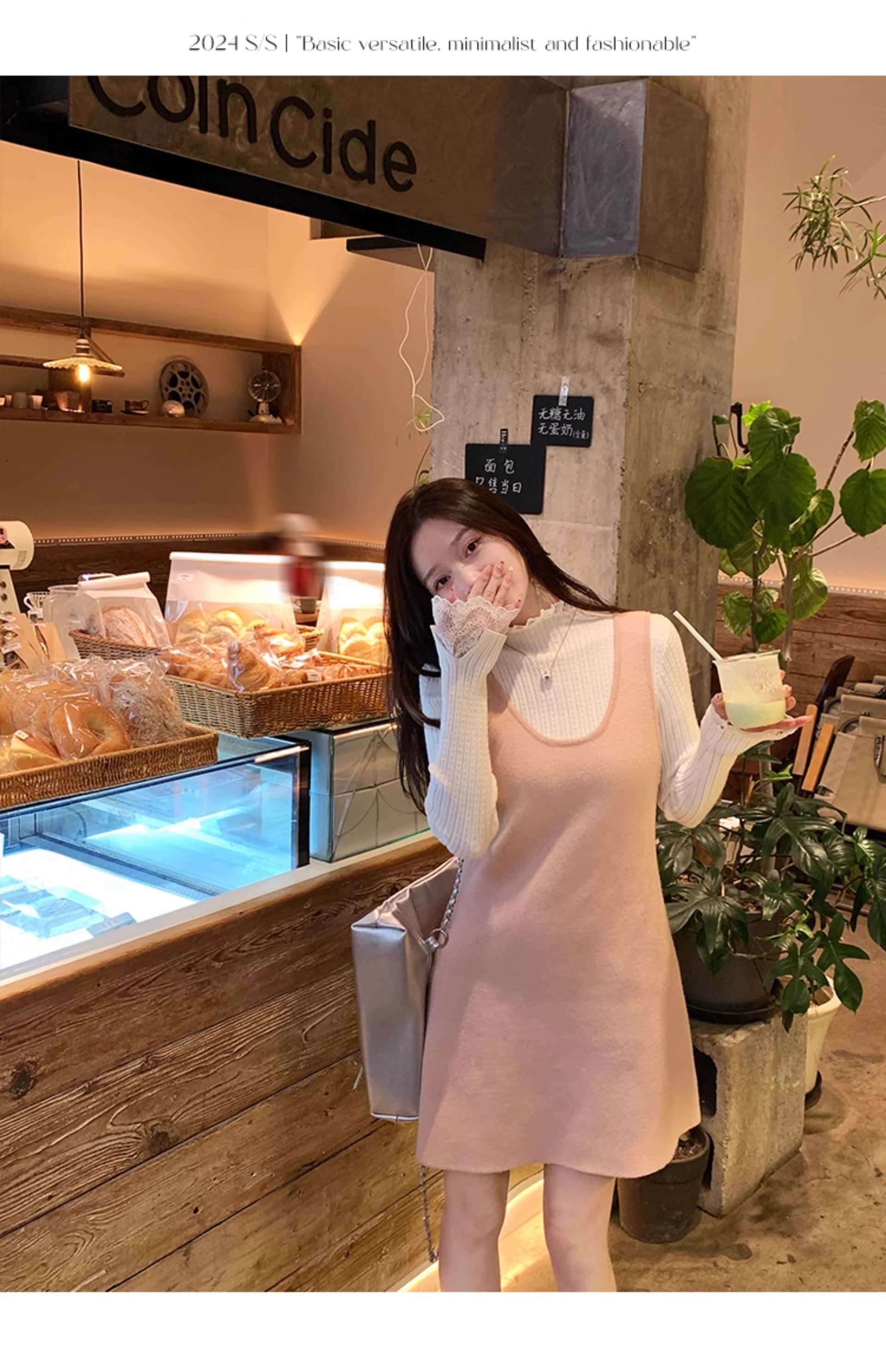 레이스 기본 셔츠 여성 고급 센스 2025 새로운 인사이드 가져 가라. 레트로 몸매 가꾸기 반하이넥 가을 겨울 맨위 상세 이미지 24