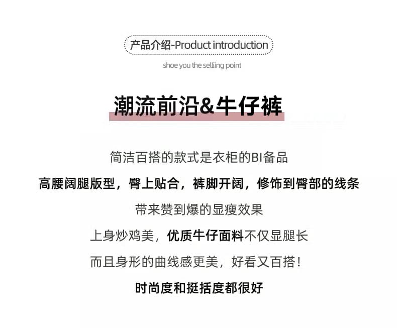 실사 단 닝 블루 청바지 여성 가을 겨울철 2025 새로운 하이웨이스트 스트레이트 루즈핏 레트로 아메리칸 와이드 레그 팬츠 어린이 상세 이미지 3