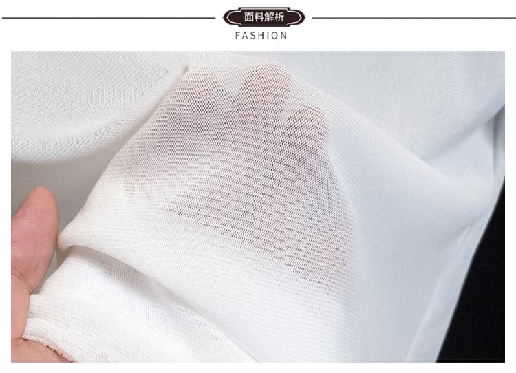 실사 정가 가을 새로운 지방 mm 캐주얼 인사이드 가져 가라. 연령 감소 반하이넥 긍정적 인 어깨 만나는 레이스 셔츠 맨위 상세 이미지 4