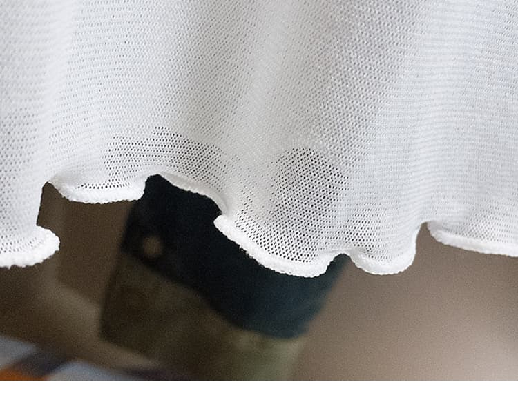 실사 정가 가을 새로운 지방 mm 캐주얼 인사이드 가져 가라. 연령 감소 반하이넥 긍정적 인 어깨 만나는 레이스 셔츠 맨위 상세 이미지 13