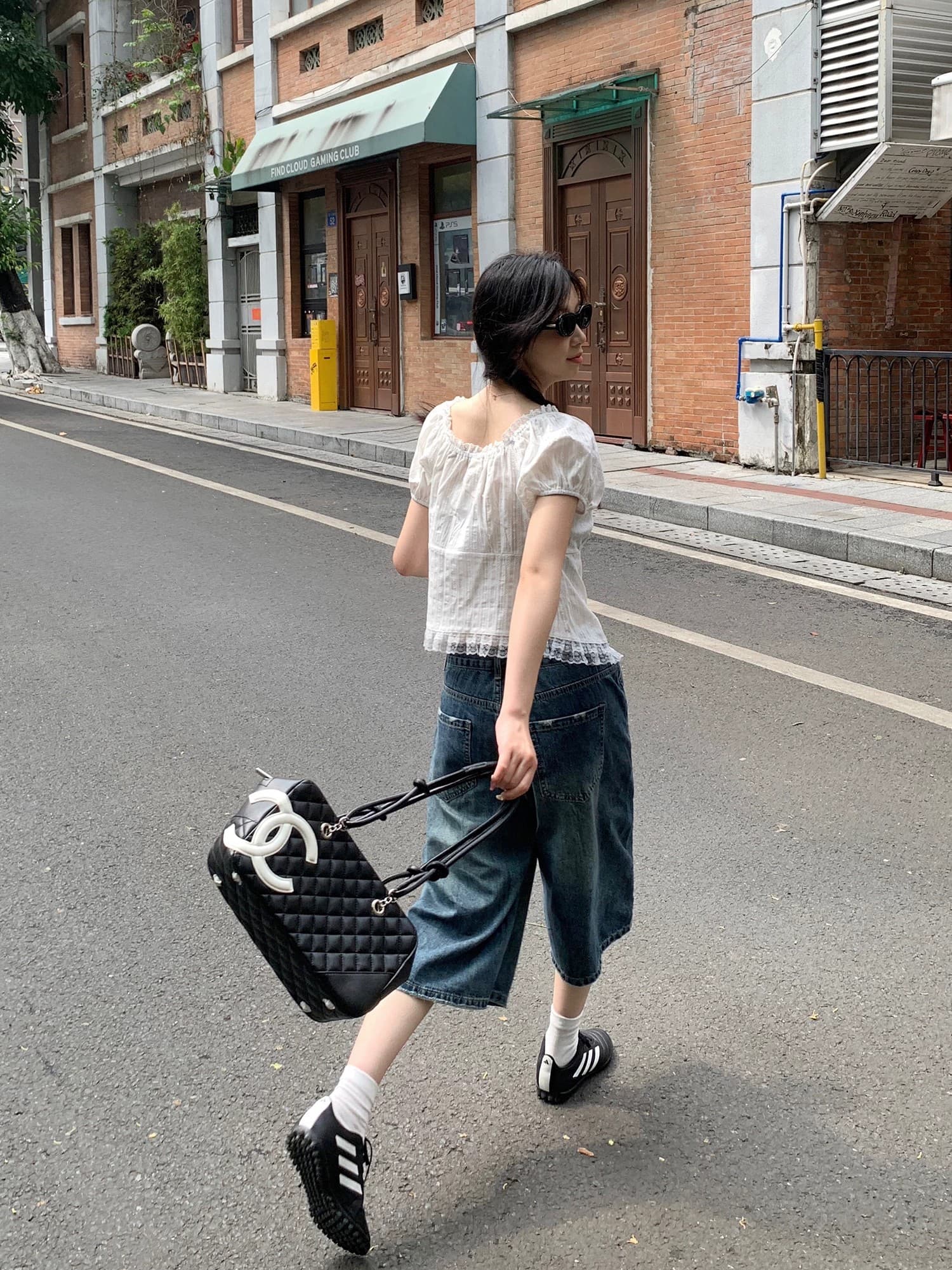 달콤한 스타일 레이스 측면 스트랩 반팔 여성 셔츠 2026 여름 새로운 외국 가스 작은 셔츠 슬림해 보이는 Chic 맨위 상세 이미지 19