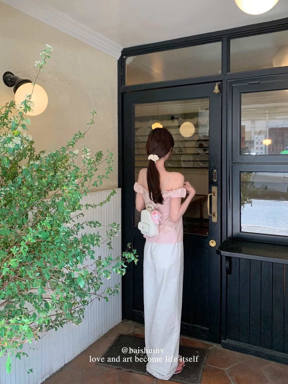 오프숄더 시폰 셔츠 여성 여름 디자인 센스 작은 대중 프랑스식 품격 루즈핏 맨위 상세 이미지 37