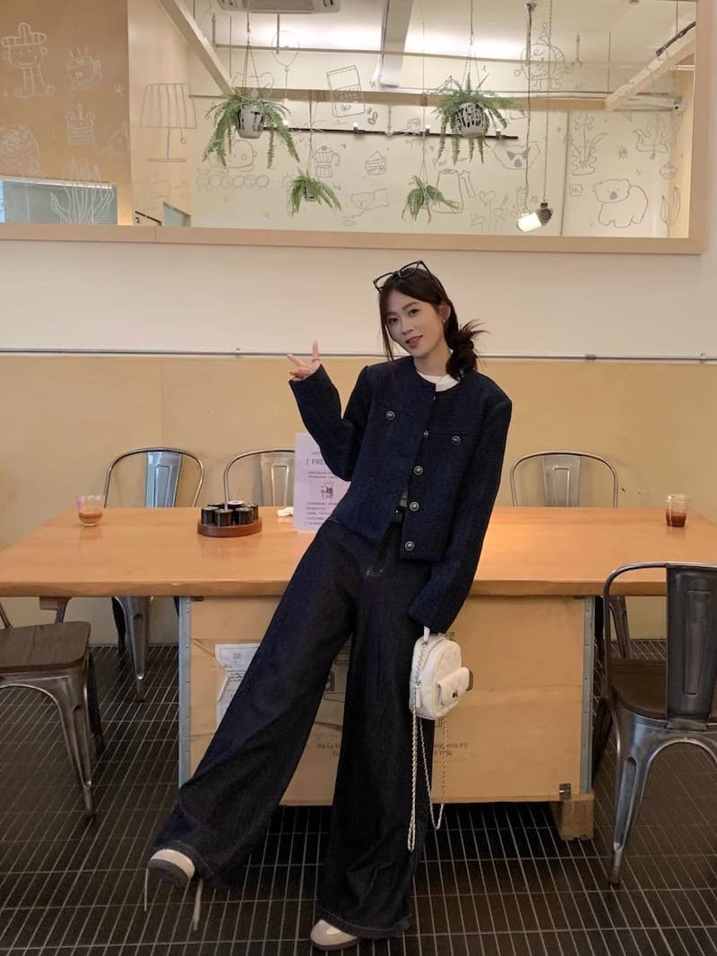 경관 그림 원본 원단 2026 이른 가을 작은 샤넬 스타일 쇼트 스타일 재킷 품격 한 부서 명문 여성 맨위 상세 이미지 6
