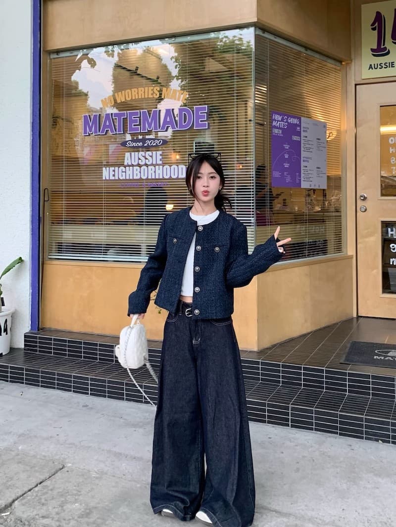 경관 그림 원본 원단 2026 이른 가을 작은 샤넬 스타일 쇼트 스타일 재킷 품격 한 부서 명문 여성 맨위 상세 이미지 18