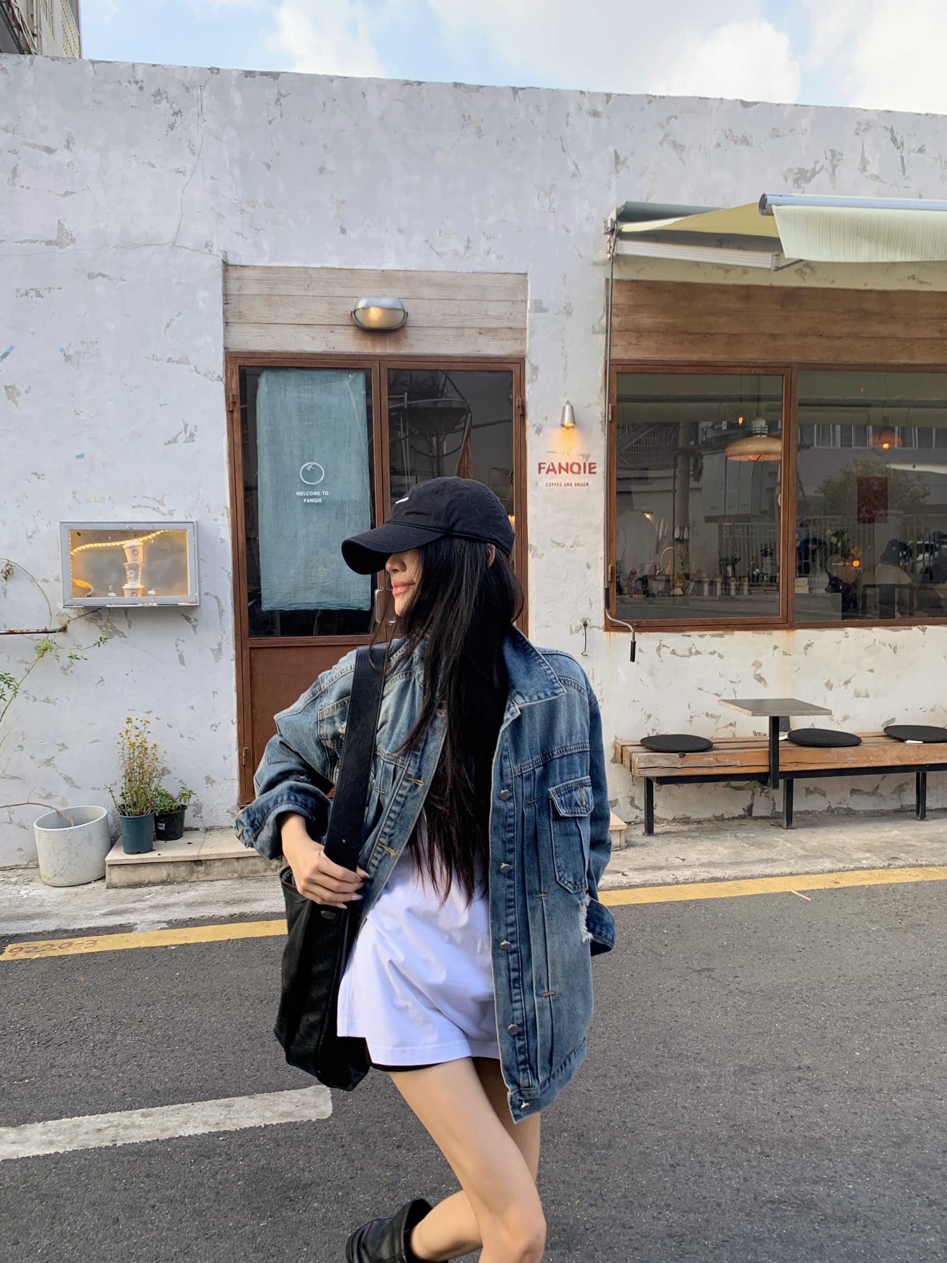 실사 단 닝 무거운 작업 공동 워싱 마 오래된 찢어진 부분 루즈핏 데님 재킷