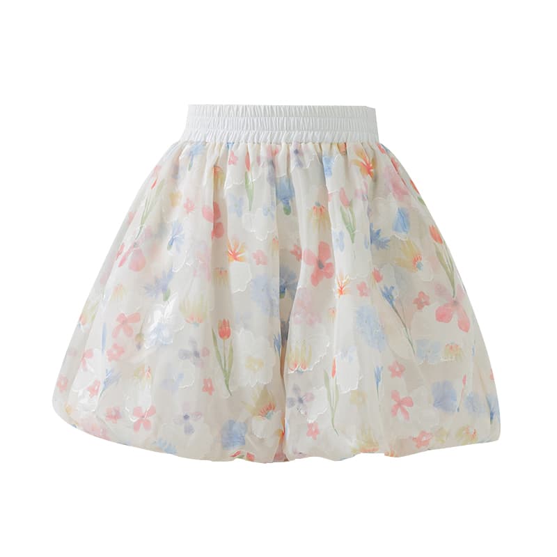 실제 촬영 재고 있음 얼음 실크 꽃무늬 꽃밭 바지 여성 반바지 여름 얇은 새로운 슬림해 보이는 작은 키 색상 캐주얼 치마바지 이미지 6