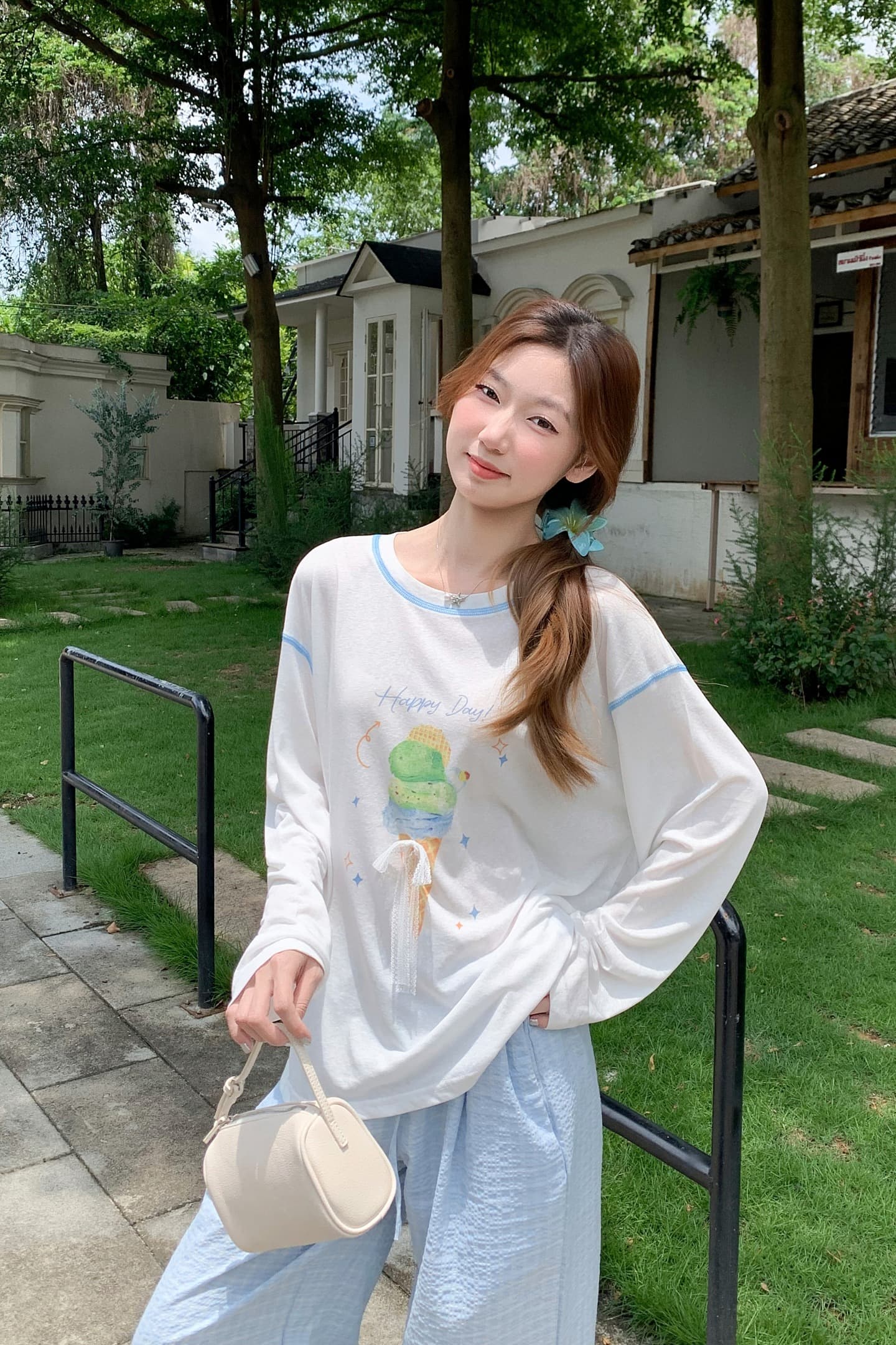 순수한 욕망 바람 얇은 스타일 통기성 긴팔 태양 보호 셔츠 여성 여름 새로운 한 부서 느긋한 루즈핏 표지 고기 아이스크림 맨위 이미지 7